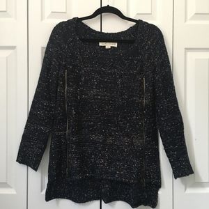 Colorful Navy Sweater